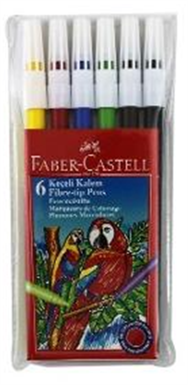 Faber-Castell Keçeli Boya Kalemi 6 Renk 5062 155106