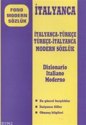 İtalyanca Modern Sözlük; İtalyanca-Türkçe / Türkçe-İtalyanca