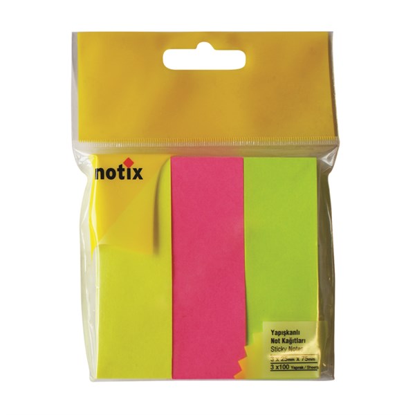 Notix Kağıt Ayraç 3 Renk X 100Yp