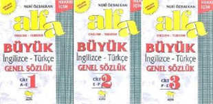 Alfa Büyük İngilizce-Türkçe Genel Sözlük (3 Cilt Takım)