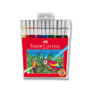 Faber-Castell 12 Renk Keçeli Kalem