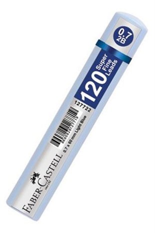 Faber-Castell Grip Min 0.7 MM 2B  120 Li Açik Mavi Tüp - 5090127724