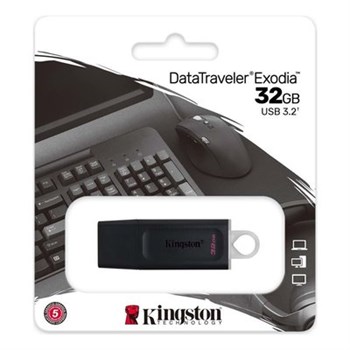 Kingston DTX/32GB 32GB USB Bellek 3.2 Gen 1 DataTraveler Exodia (Black+White)