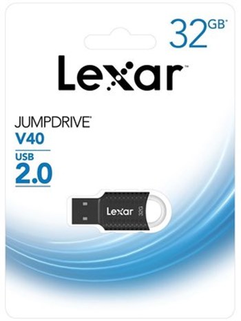 Lexar 32Gb Usb 2.0 Jump V40 Siyah Flash Bellek